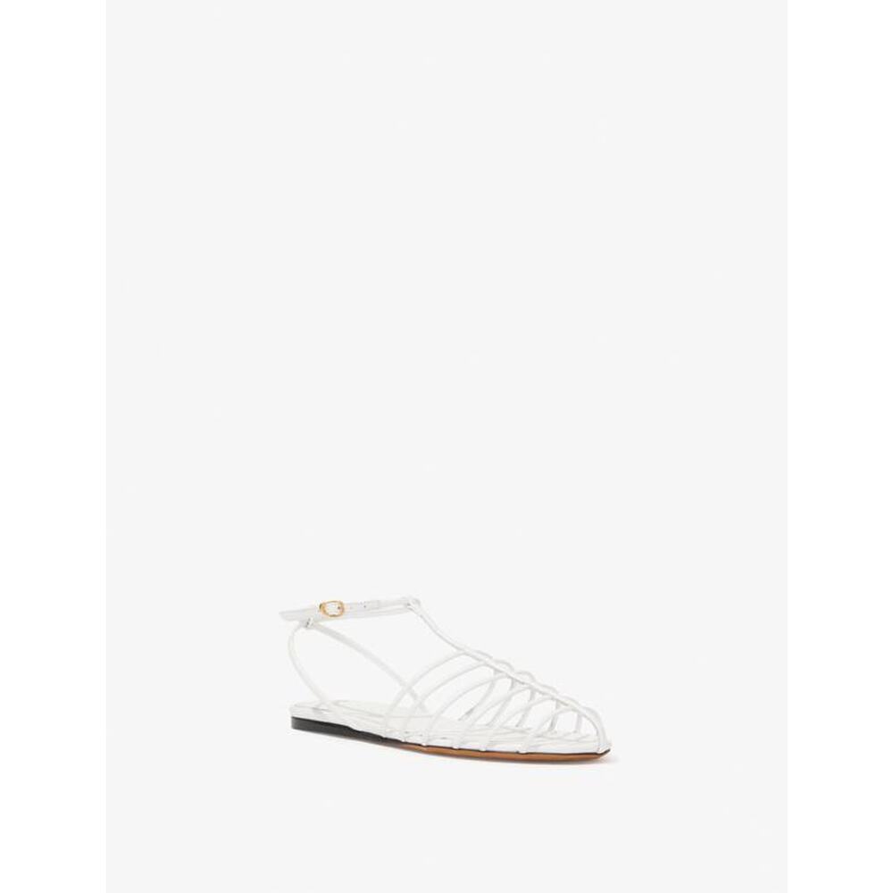 Proenza Schouler Tee Cage Sandals in White 39